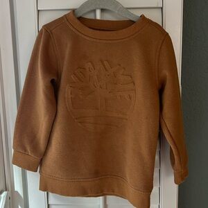 Kids Camel color Timberland sweatshirt